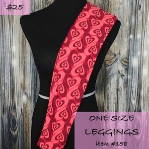 LuLaRoe OS Valentines Leggings